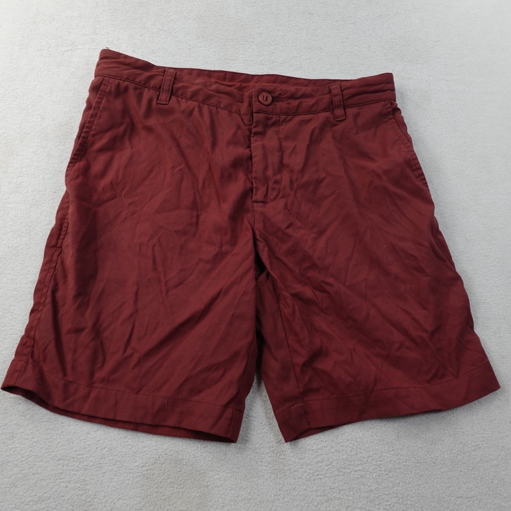 Outlier New Way Shorts Mens 30 Burgundy Red 8" F.Cloth Stretch Made USA